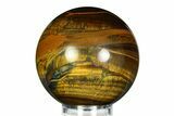 Polished Tiger's Eye Sphere - Top Quality #352428-1